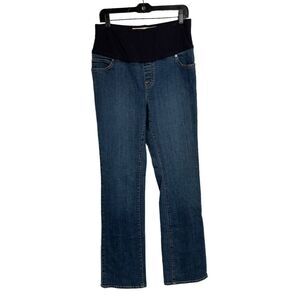 GAP Maternity Bootcut Jeans Blue Denim 5 Pocket Style Western Rodeo Size 6 Reg